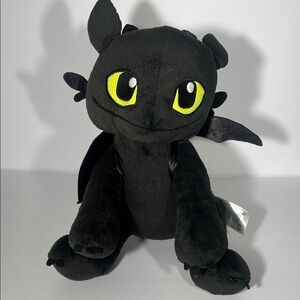 Build a Bear Toothless Black Dragon Plush Toy-How to Train Your Dragon Dreamwork